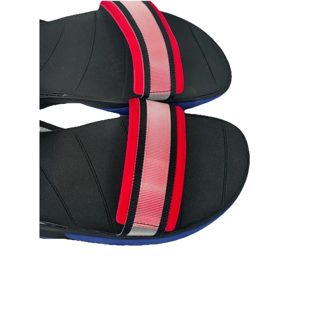 The North Face Skeena Sandals Mens Red Pink Black Striped Sport Strappy NF0A46BG
